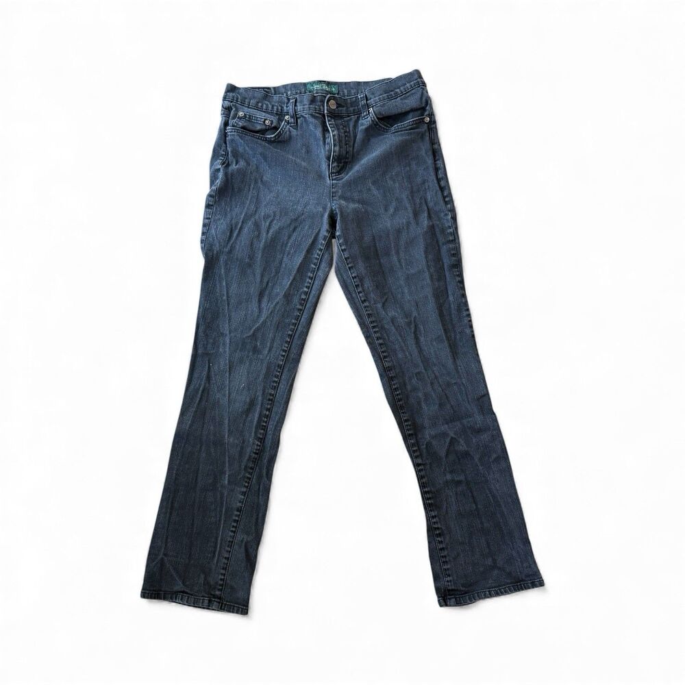 Lauren Jeans Company Women's Size 10 Black Bootcut Jeans